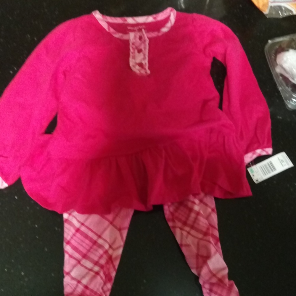 Nwt Wonderkids 3t pink set tunic leggings